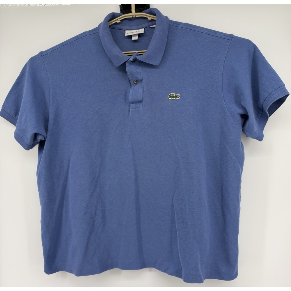 Lacoste Short Sleeve Classic Fit Polo Shirt Blue Men's Size 2XL